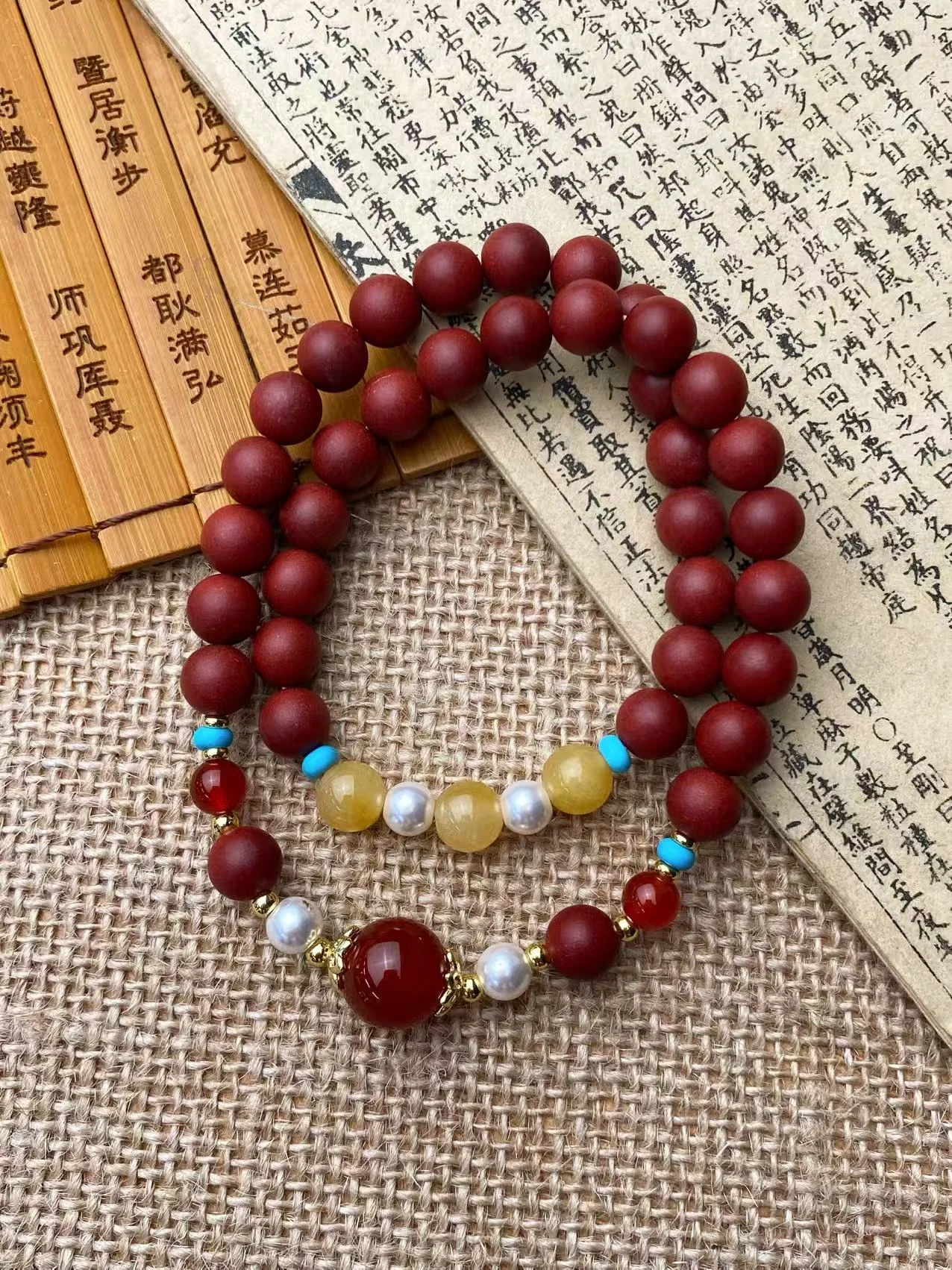 Light Crabapple — 0.8cm*36颗+配饰