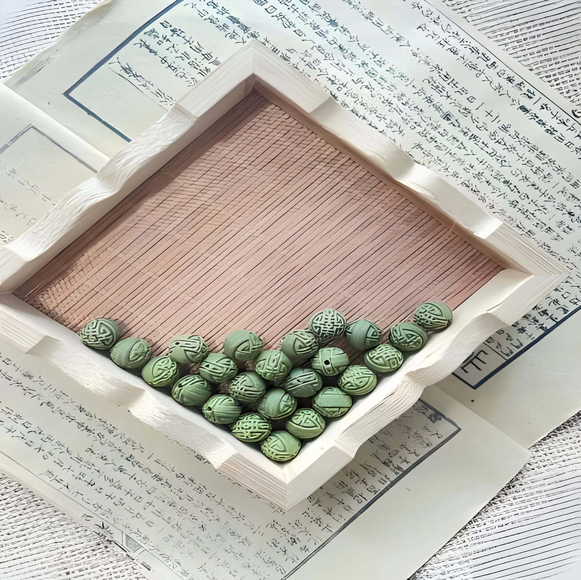 Dragon Well Tea - Double Happiness — 1.2模具（瓜字喜字）