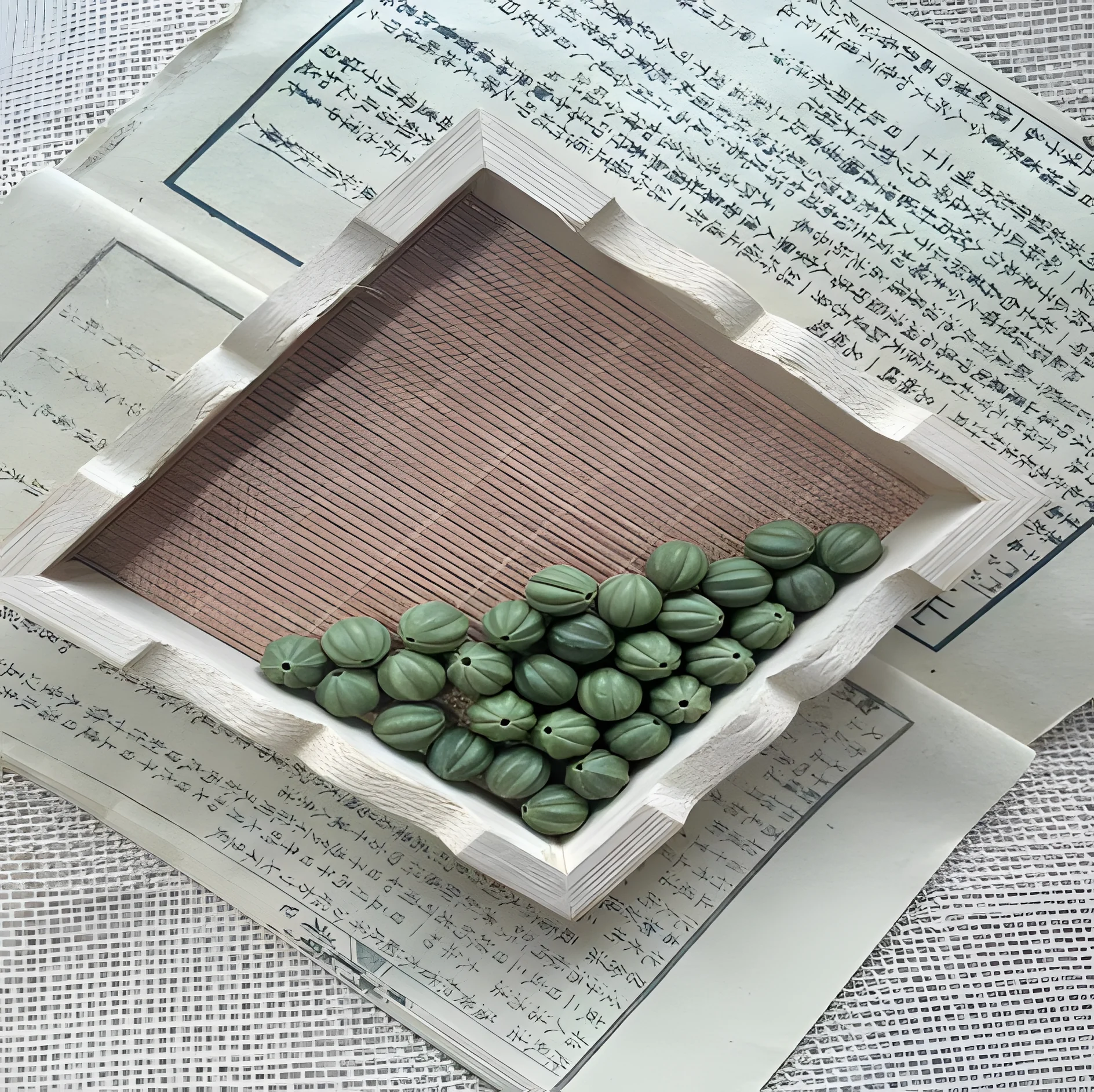 Dragon Well Tea - Melon Motif — 1.0模具（瓜字喜字）
